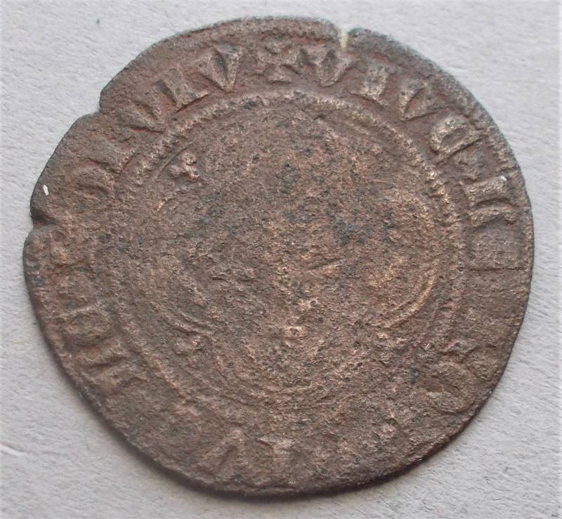 Hammered-Bronze?-Spanish?-Identified-As-French-Jeton